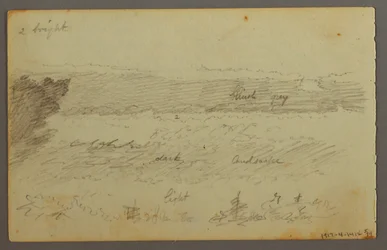 Tekening, Wolkenstudies, mogelijk 1844