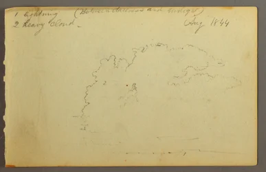 Tekening, Wolkenstudie, 1844