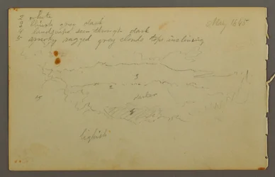 Tekening, Wolkenstudie, 1844