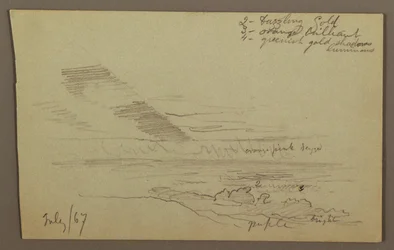 Tekening, Bewolkte lucht, 1867
