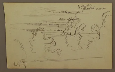 Tekening, Bewolkte lucht, 1867