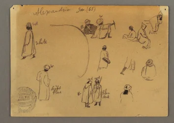Tekening, Figuurstudies, januari 1868