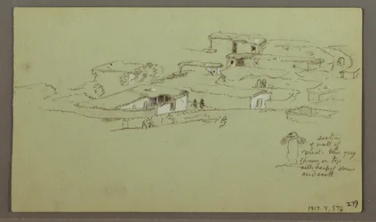 Tekening, Flat Rocky hill, 4 mei 1868