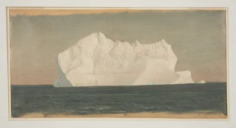 Tekening, drijvende ijsberg, juni of juli 1859