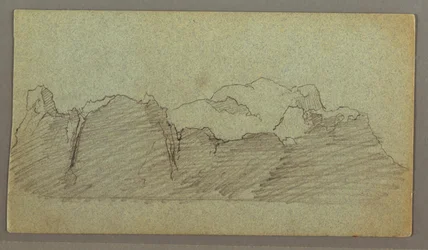 Tekening, Drijvende ijsberg, mogelijk juni 1874