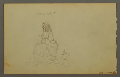 Tekening, Grassen, 1844
