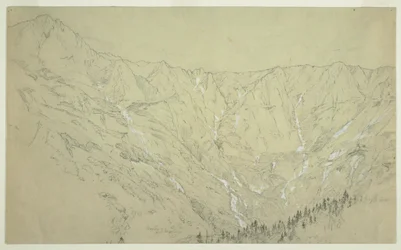 Tekening, Great Basin, Mt. Katahdin, ca. 1877