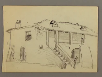 Tekening, Huis, mogelijk 1868-69