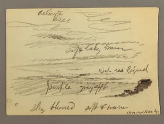 Tekening, Huis, mogelijk 1868-69