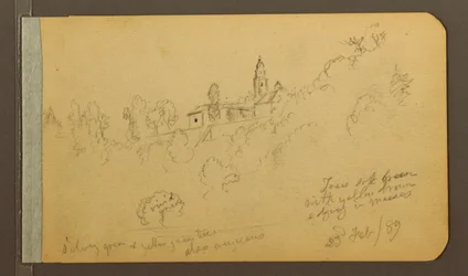 Tekening, Huizen, Trap, 23 februari 1889