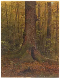 Tekening, In de bossen, waarschijnlijk Maine, 1850-60
