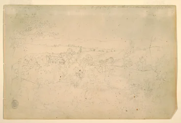 Tekening, Landschap, juli 1844