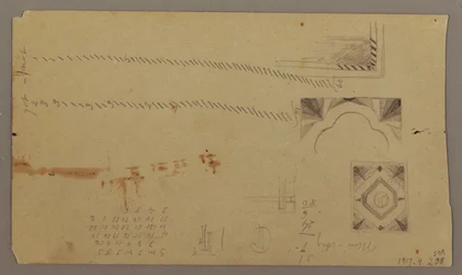 Tekening, Landschapsgezicht vanaf boerderij Galleway Hill, Jamaica, West-Indië, augustus 1865