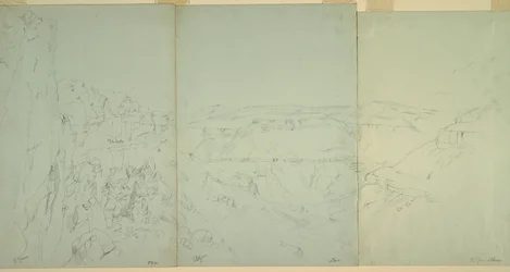 Tekening, Landschap in El Yeman, 1868
