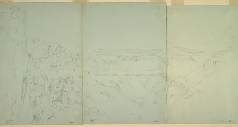 Tekening, Landschap in El Yeman, 1868