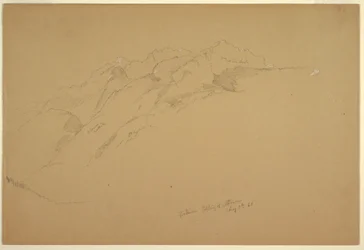 Tekening, Landschappen tussen Golling en Abtenau, 5 augustus 1868