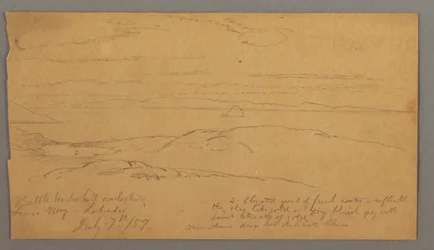 Tekening, Louis Bay, Labrador, 7 juli 1859