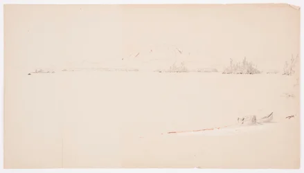 Tekening, Millinocket Lake, Maine, september 1878