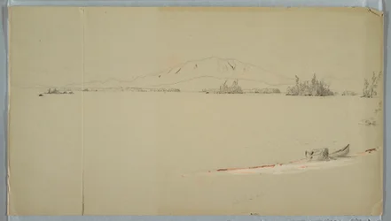 Tekening, Millinocket Lake, Maine, september 1878