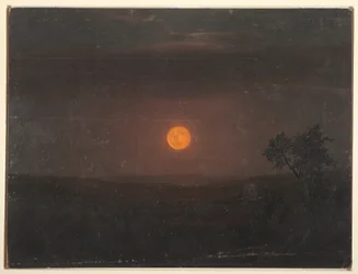 Tekening, Maanlicht, Church