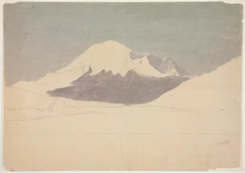 Tekening, Mount Chimborazo, Ecuador, juli 1857