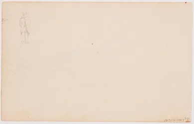Tekening, Berglandschap bij zonsondergang, 1865