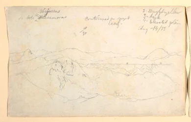 Tekening, Berglandschap, Colombia, 14 augustus 1853