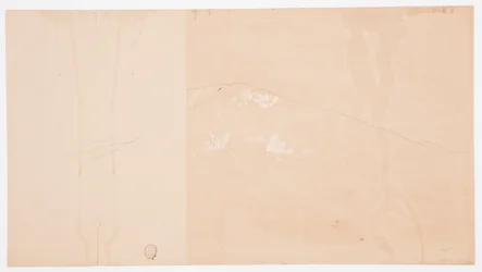 Tekening, Mt. Katahdin vanuit het zuidoosten; Verso: Mt. Katadhin, 1876-78