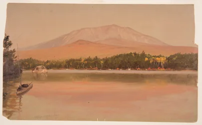 Tekening, Katahdin vanaf Togue Pond, 1875-80
