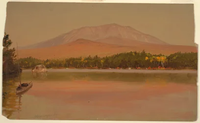 Tekening, Katahdin vanaf Togue Pond, 1875-80