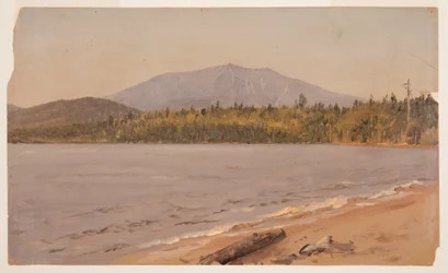 Tekening, Mt. Katahdin vanaf Togue Pond, mogelijk 1878