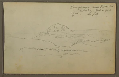 Tekening, Tunguragua, Riobamba, Ecuador, september 1853