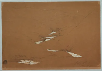 Tekening, Smalle bergvallei met stroomversnelling bij Ysapan, Ecuador, 12 juli 1857