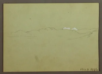 Tekening, Plant- en landschapsstudie, 28 april 1869