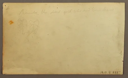 Tekening, Rivier Limona bij een dorp, Ecuador of Colombia; Verso: Bladeren, 1857