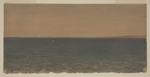 Tekening, Zeegezicht met ijsberg, 1859