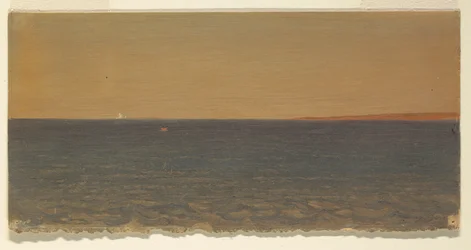 Tekening, Zeegezicht met ijsberg, 1859