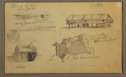 Tekening, Schetsen, Ecuador of Colombia; Verso: Schetsen, Ecuador of Colombia, 1857
