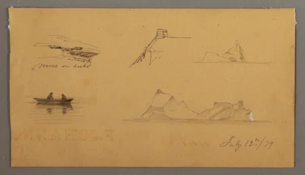 Tekening, Schetsen van Labrador, 12 juli 1859