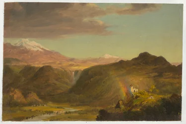 Tekening, Zuid-Amerikaans landschap, 1854