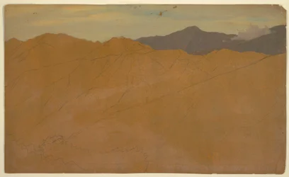 Tekening, Zuid-Amerikaanse bergen, 1853 of 1857
