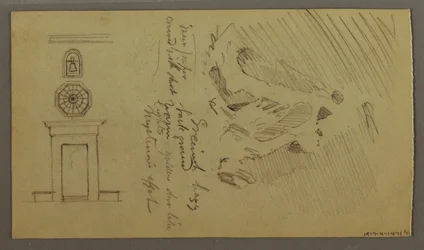 Tekening, Studies van tafelonderdelen, mogelijk 1868-69