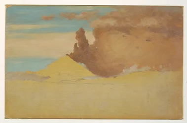 Tekening, Studie van de uitbarstende Cotopaxi, Ecuador, 1853