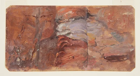 Tekening, Studie van rotsen, Petra, februari 1868