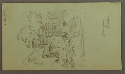 Tekening, Studie van een fresco uit Pompei, mogelijk 1868-69