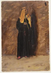 Tekening, Studie van een staande bedoeïen, 1868