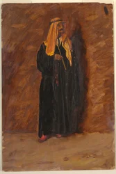 Tekening, Studie van een staande bedoeïen, 1868