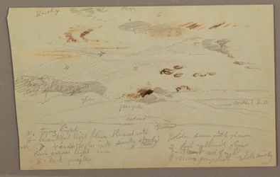 Tekening, Zonsondergang, mogelijk 1860