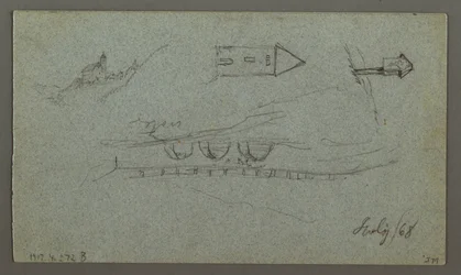 Tekening, Tauernpieken, De K nigss, juli 1868