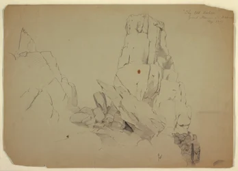 Tekening, "De oude bisschop", september 1851